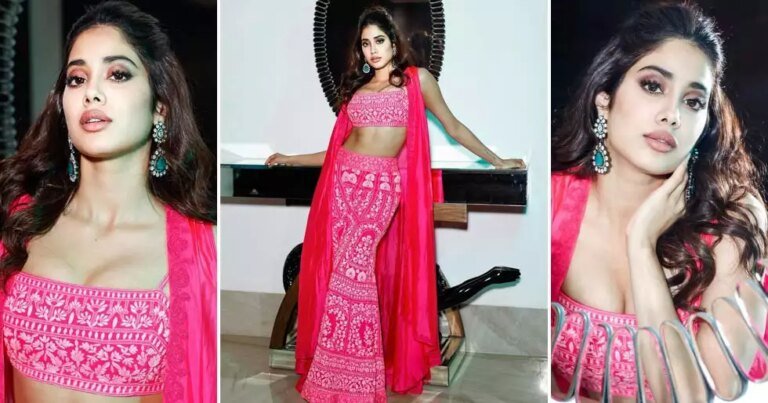 Janhvi Kapoor Dazzles In A Pink Sharara Set Throughout Mili Promotions. See Pics: