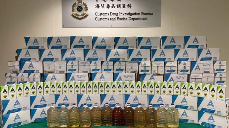 File $1bn of liquid meth discovered hidden inside coconut water cartons in Hong Kong | World Information