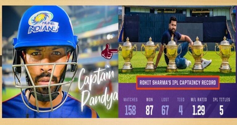 IPL 2024: Finish of captain Rohit Sharma period, Hardik Pandya made the brand new captain of Mumbai Indians.