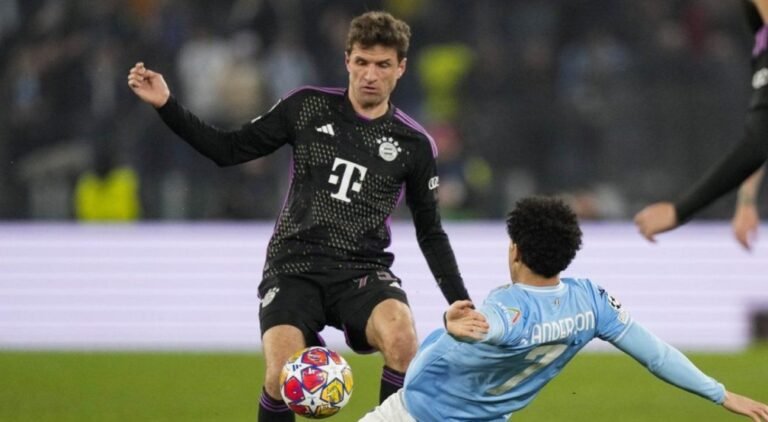 Lazio upsets Bayern Munich in first leg of Champions League final 16