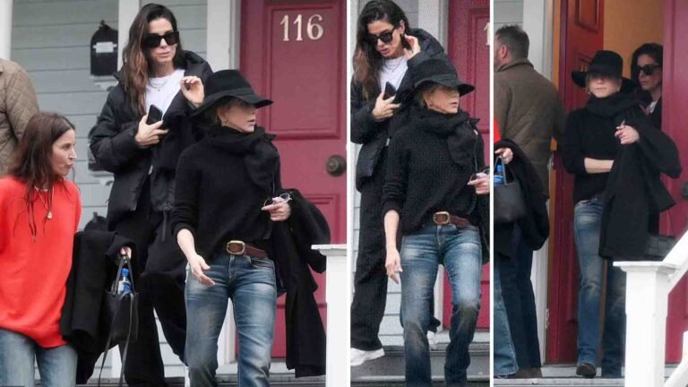Jennifer Aniston and Sandra Bullock Seen Collectively on Connecticut